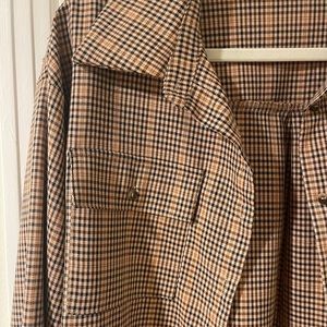 PRINCESS POLLY - oversized plaid flannel